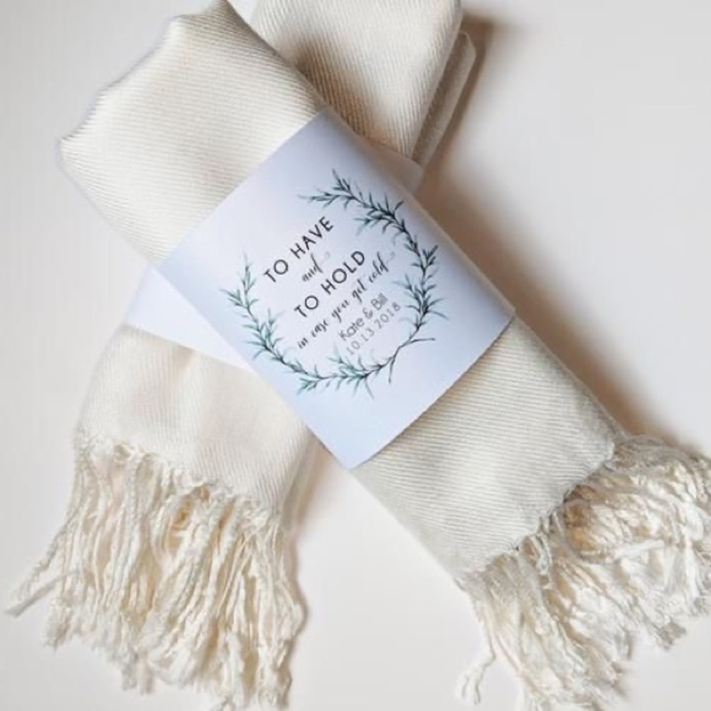 10 White Pashmina Shawls